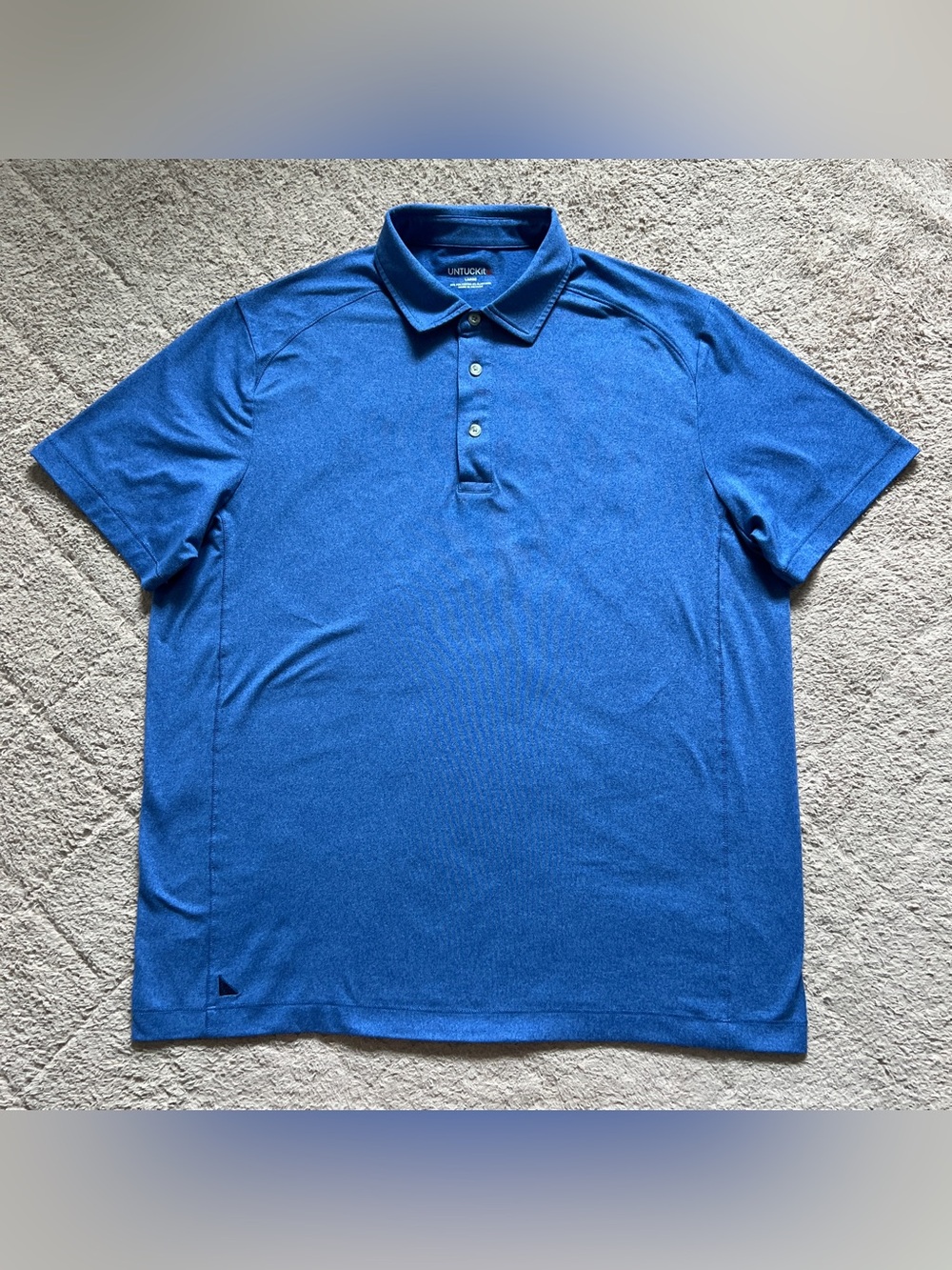 UNTUCKit Performance Polo Golf Preppy Athleisure Workout Minimalist Stretch Sz L